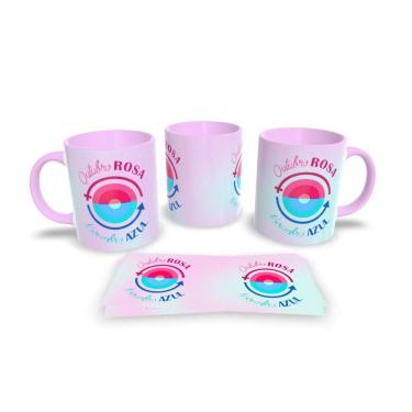 Imagem de Canecas Rosa de Porcelana Personalizadas Outubro Rosa