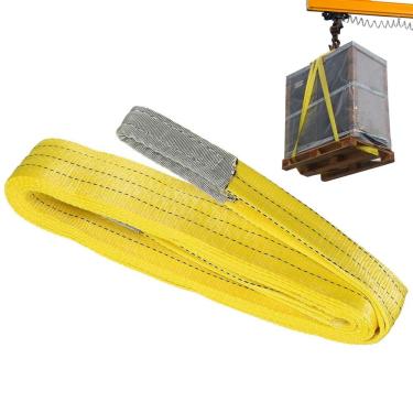 Imagem de Cinta Elevaçao De Carga Pesada 3 Toneladas 5 Metros Resistente Reforçada Guincho Guindaste Reboque