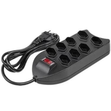 Imagem de Protetor Eletrônico Intelbras com 8 tomadas EPE 1008+ PT