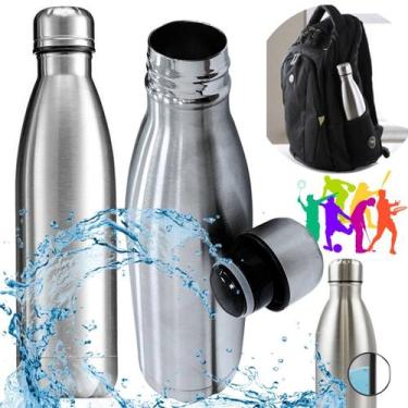 Imagem de Garrafinha Termica 1L 1 Litro Garrafa De Agua Inox Original Inoxidavel