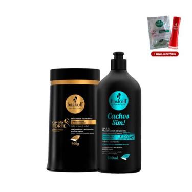 Imagem de Mascara Cavalo Forte Haskell 900g + Leave in Modelador de Cachos Haske