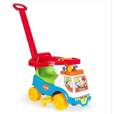 Imagem de Totoka Carrinho Andador Triciclo Infantil Azul - Seguro e Divertido para Crianças