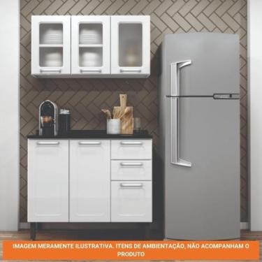 Imagem de Cozinha completa de Aço com Armário Aéreo Triplo e Balcão de Cozinha 3