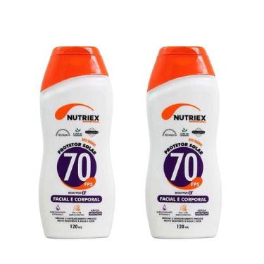 Imagem de Kit 2 Protetor Solar 70 Fps 120ml Facial E Corporal. Nutriex