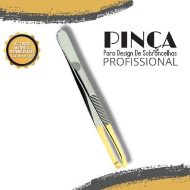 Imagem de Pinça Para Design De Sobrancelhas Profissional Psru-312 - NYBC