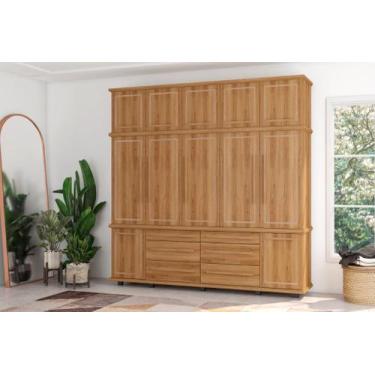 Imagem de Roupeiro / Guarda Roupas / Armário CHAN Triplex com Corrediças Telescó