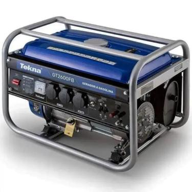 Imagem de Gerador à Gasolina 2,5kva 2500w 115-230v 60hz Mono 4t Partida Manual 163cc Refrigerado à Ar Tekna