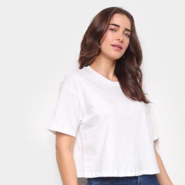 Imagem de Blusa Hering Cropped Camisetão Feminina
