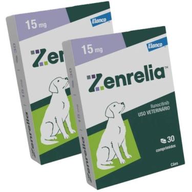 Imagem de Combo 2 Zenrelia 15mg Dermatológico Elanco para Cães - 30 Comprimidos