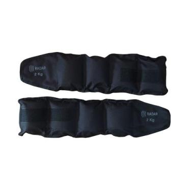 Imagem de Par de Tornozeleira Caneleira de 2KG Profissional Reforçada - Radar
