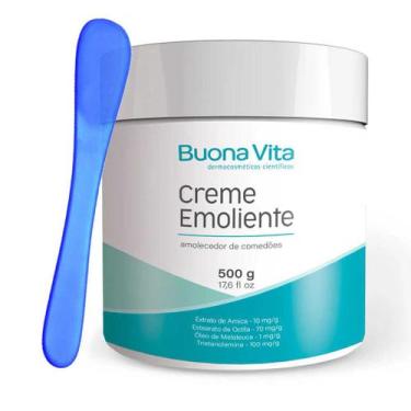 Imagem de Creme Emoliente 500g Buona Vita Trietanolamina 10% Extração de Cravos,
