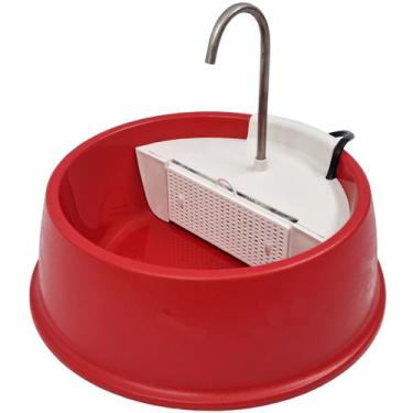 Imagem de Fonte Furacao Pet Joy Caes e Gatos Vermelho Bivolt - Furacão Pet