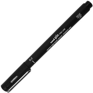 Imagem de Caneta Uni Pin Fine Line 0.2 Preta Uniball