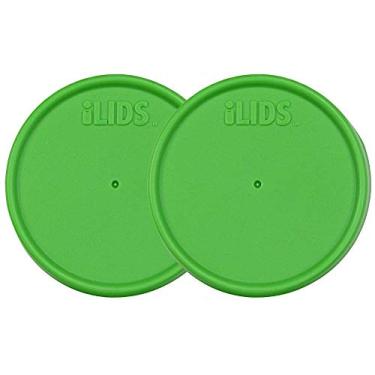 Imagem de iLIDS – Tampa de armazenamento de pote Mason, boca regular, verde grama, pacote com 2