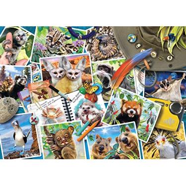 Imagem de Ravensburger A Traveler's Animal Journal 1000 Piece Jigsaw Puzzle - 17322 - Every Piece is Unique, Softclick Technology Means Pieces Fit Together Perfectly