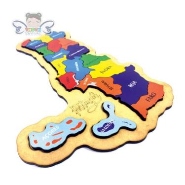 Imagem de Mapa de Portugal Quebra-Cabeça Educativo - Thoth