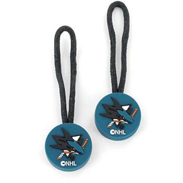 Imagem de Puxador de zíper NHL San Jose Sharks, pacote com 2