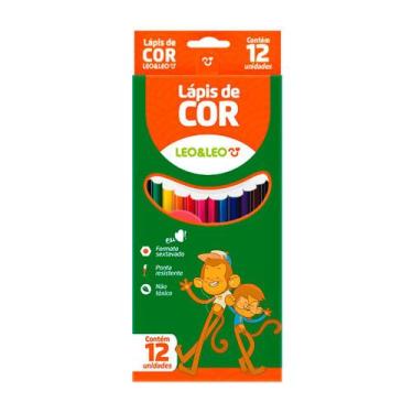 Imagem de Lápis 12 Cores Sextavado Flex - Leo & Leo, Colorido