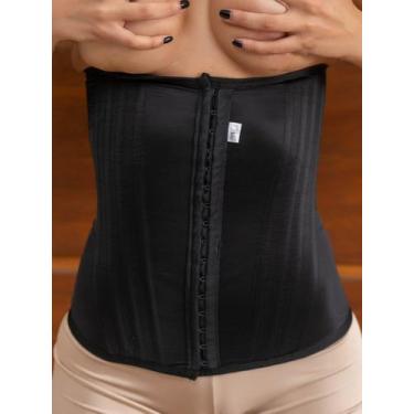 Imagem de Cinta Modeladora Faixa De Alta Compresão 16 Barbatanas Afina Cintura A