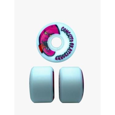 Imagem de Rodas de Skate 101A Conceito Skateboard Logo Monstrinhos, 54mm