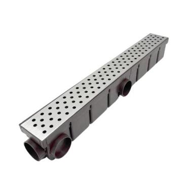 Imagem de Ralo Piscina 6cm x 50cm Bolinha Inox 304 Coletor Marrom - Ficone & Rei