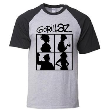 Imagem de Camiseta Gorillaz - Alternativo basico, Cinza-Preto / P
