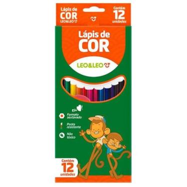 Imagem de Lápis de cor sextavado 12 cores Leonora - Leonora 