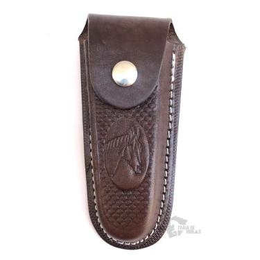 Imagem de Bainha de canivete feita de couro legitimo super resistente para caval