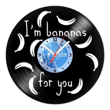 Imagem de Relógio De Parede Disco Vinil Diversos - I'm Bananas for You - VDI-075