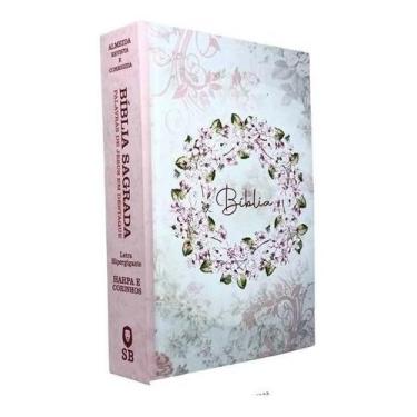 Imagem de Bíblia Sagrada Pentecostal Letra Hipergigante Harpa Corinhos Índice Lu