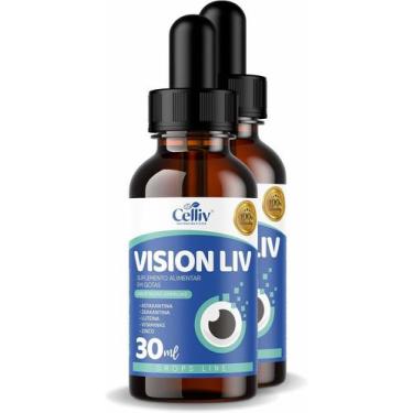 Imagem de Kit 2 Vision Liv - Astaxantina, Zeaxantina, Luteína, Vitaminas e Zinco