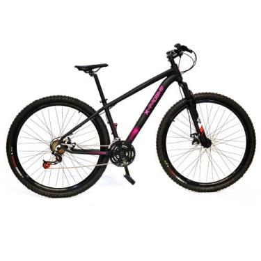 Imagem de Bicicleta Aro 29 Câmbio Traseiro Shimano 21v Preto e Rosa X-PROBIKE, 1