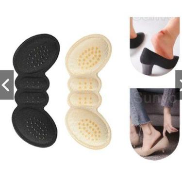 Imagem de Par Palmilha Protetor Calo Calcanhar 3 Cores Tendão De Aquiles Pés Sap