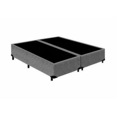 Imagem de Base Cama Box Bipartida Queen RC Sono Leve 38x158x198, Queen, Suede Ci