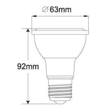Imagem de Lâmpada Led PAR20 Galaxy 7W E-27 Bivolt 6500K - 2 Unidades - Galaxy le