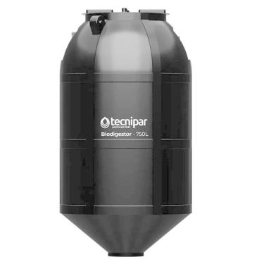 Imagem de Fossa Septica Biodigestor Para Esgoto 750L/ Dia Tecnipar Preta 168Cm