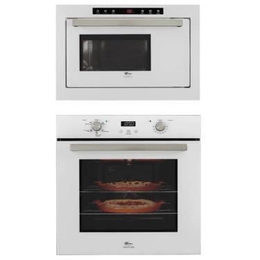 Imagem de Kit Forno Elétrico Fischer Infinity Embutir 82L Com Air Fryer + Micro-Ondas 25l Branco 220v