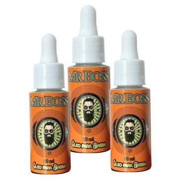 Imagem de Kit 3 Óleos Para Barba 30ml Hidratante Suave Mr Boss Safira - SAFIRA C