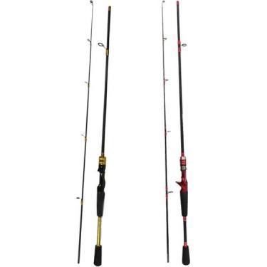 Imagem de Kit Varas Cabo Bipartido 1 De Carretilha 1,50m 1 De Molinete 1,60m Mix