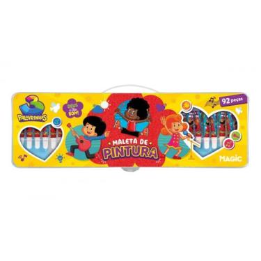 Imagem de Maleta de pintura 92 peças 3 palavrinhas - Magic Kids