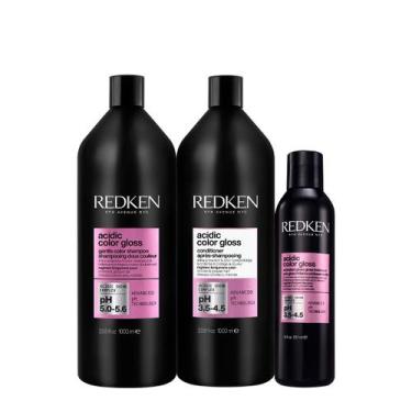 Imagem de Kit Redken Acidic Color Gloss Rinse Out Duo Tratamento G (3 produtos)