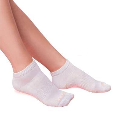 Imagem de Meia Feminina Modare Invisível Poliamida Melhora Circulação, Branco, 3