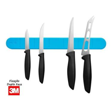 Imagem de Kit 2 Barras Magnética Para Facas (Porta Facas) - Fixação 3M - Diversa