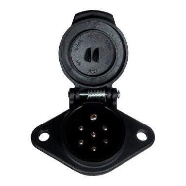 Imagem de Conjunto de Tomada de Engate 7P (Macho + Fêmea) com Extensor Prolongad