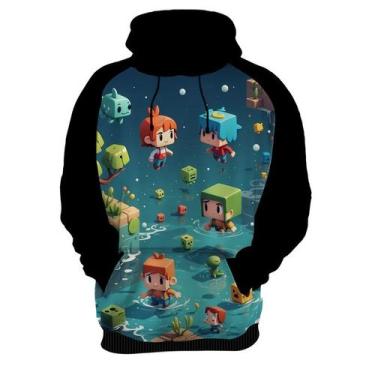 Imagem de Moletom Casaco Blusa Jogo Quadrado de Blocos Mineração 11 - Enjoy Shop
