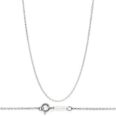 Imagem de Colar Curto Feminino Rommanel Joias Prata 925 Fio Cadeado Fino 42cm