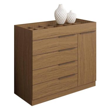Imagem de Cômoda Sevilha 1 Porta e 5 Gavetas com Porta Joias - Aramóveis