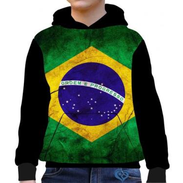 Imagem de Moletom do Brasil Infantil UNISSEX Blusa canguru - Alemark, 12
