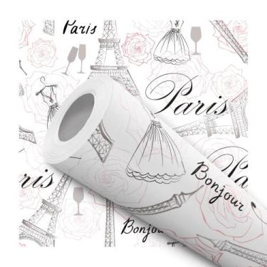 Imagem de Papel De Parede Vinílico Paris Bonjour Teen Quarto 5m - DELIQUADROS, 5