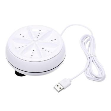 Imagem de Mini Maquina Lava Roupas Usb Portatil No Balde Rotativo - Ideal